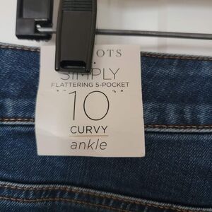 Talbots curvy jeans 10